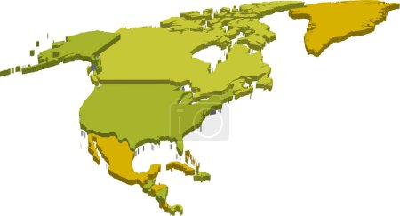 Téléchargez les illustrations : Carte du monde avec projection géographique - en licence libre de droit