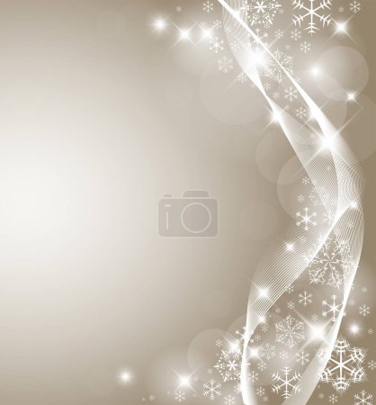 Illustration for Abstract background of christmas lights - Royalty Free Image