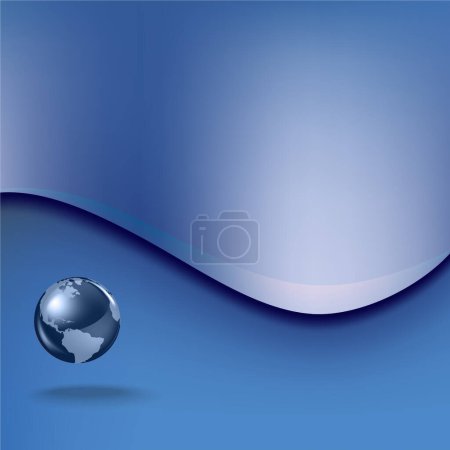 Illustration for Abstract background with globe vector illustration - Royalty Free Image