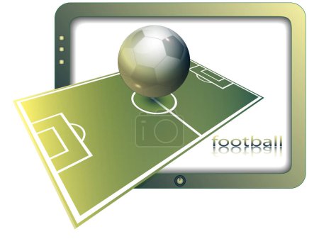 Ilustración de Concepto de fútbol vector ilustración - Imagen libre de derechos
