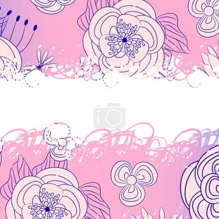 Illustration for Set of vector illustrations for cards, banners, flyers, invitation, cards, wedding invitations, and birthday. - Royalty Free Image