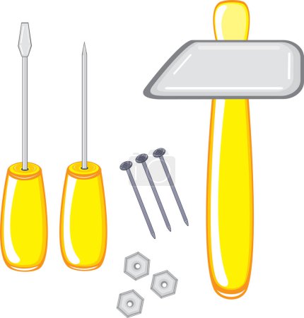 Illustration for Tools for a garden or garden - Royalty Free Image