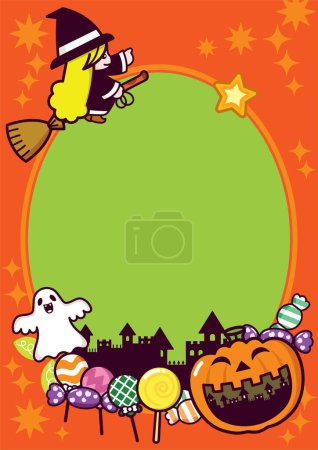 Téléchargez les illustrations : Halloween thème vecteur fond - en licence libre de droit