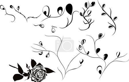 Ilustración de Ilustración vectorial de un fondo floral - Imagen libre de derechos