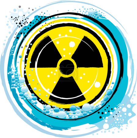 Illustration for Vector illustration of radiation symbol - Royalty Free Image