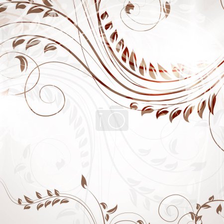 Illustration for Abstract background with floral elements - Royalty Free Image