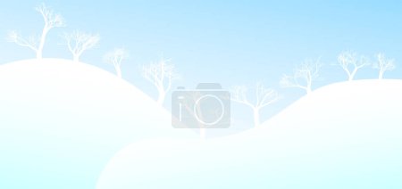 Illustration for Abstract blue background with snow - Royalty Free Image