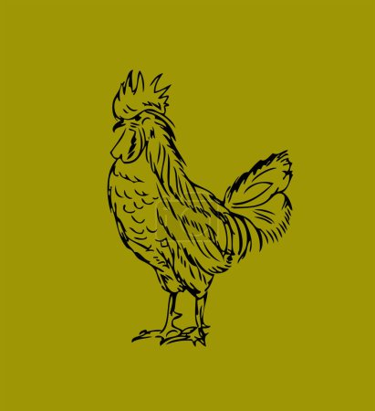 Illustration for Chicken icon, vector illustration - Royalty Free Image