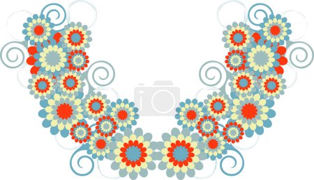 Illustration for Vector illustration of a floral ornament - Royalty Free Image