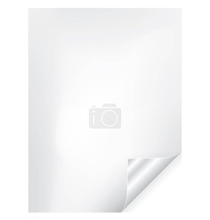 Illustration for Vector illustration of blank page - Royalty Free Image