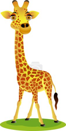 Illustration for Giraffe character vector illustration - Royalty Free Image