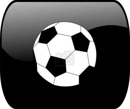Téléchargez les illustrations : Illustration vectorielle de ballon de football - en licence libre de droit