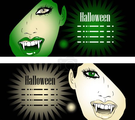 Téléchargez les illustrations : Fête d'Halloween, illustration vectorielle - en licence libre de droit