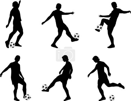 Ilustración de Vector silueta de fútbol. - Imagen libre de derechos