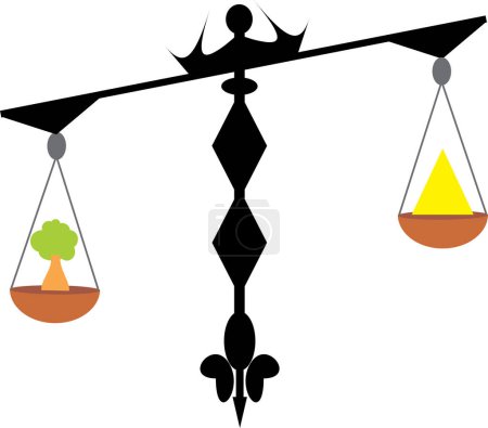 Ilustración de Equilibrio y equilibrio equilibrio - Imagen libre de derechos