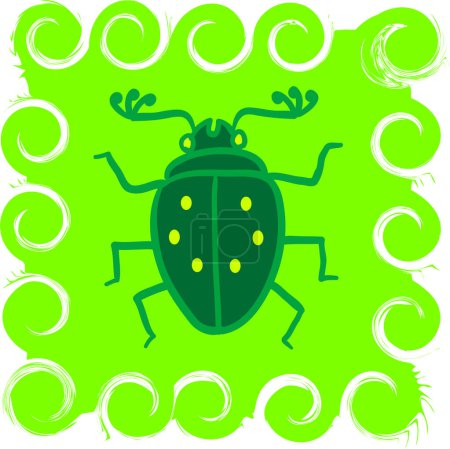 Illustration for Bug icon. vector illustration - Royalty Free Image