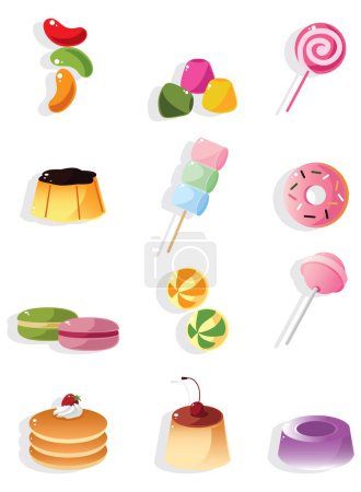 Illustration for Vector set of sweets - Royalty Free Image