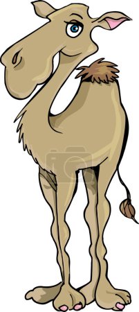 Téléchargez les illustrations : Illustration vectorielle de l'âne dessin animé mignon - en licence libre de droit