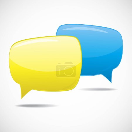 Illustration for Speech bubbles vectoor illustration - Royalty Free Image