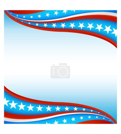 Illustration for An image of a patriotic star banner background. - Royalty Free Image