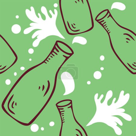 Téléchargez les illustrations : Illustration vectorielle moderne de bouteilles - en licence libre de droit