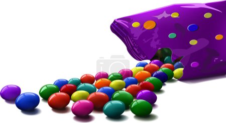 Illustration for Vector illustration set of candies - Royalty Free Image