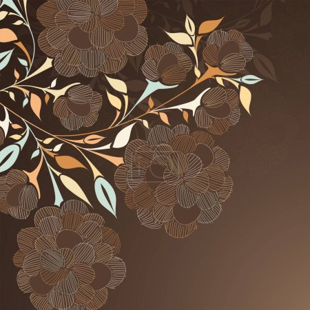 Illustration for Floral pattern background, vector illustration - Royalty Free Image