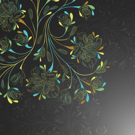 Illustration for Abstract floral background, modern vector illustration - Royalty Free Image