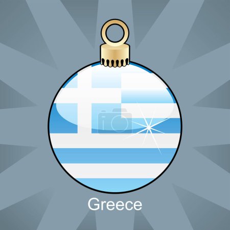 Ilustración de Vector ilustración de bandera Grecia en una pelota - Imagen libre de derechos