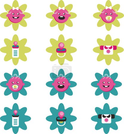 Illustration for Vector flower seamless pattern background - Royalty Free Image