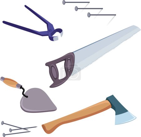 Illustration for Set of tools for repair - Royalty Free Image