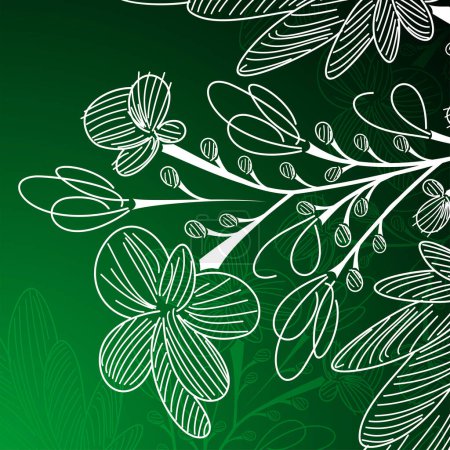 Illustration for Abstract flower background. vector illustration - Royalty Free Image