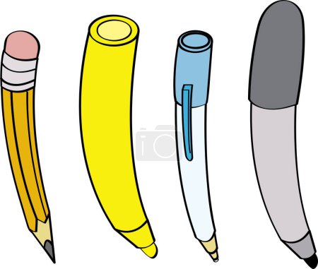 Illustration for Set of colored pencils - Royalty Free Image