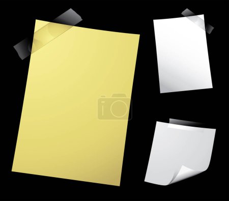 Illustration for Vector set of blank cards, vector illustration - Royalty Free Image