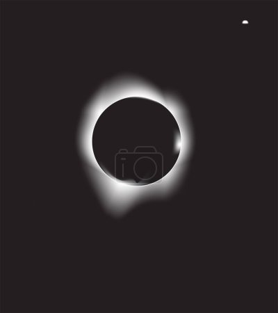 Téléchargez les illustrations : Éclipse blanche du soleil - en licence libre de droit