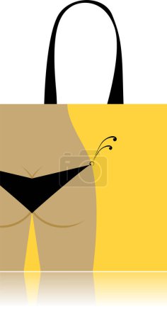 Illustration for Illustration of a beach bag - Royalty Free Image