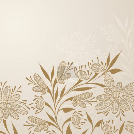 Illustration for Vector seamless floral pattern - Royalty Free Image
