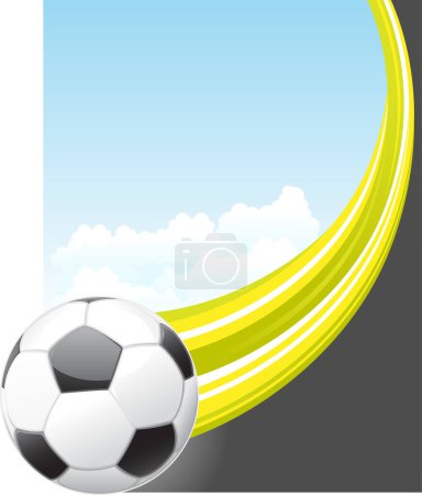 Illustration for Soccer football on white background - Royalty Free Image