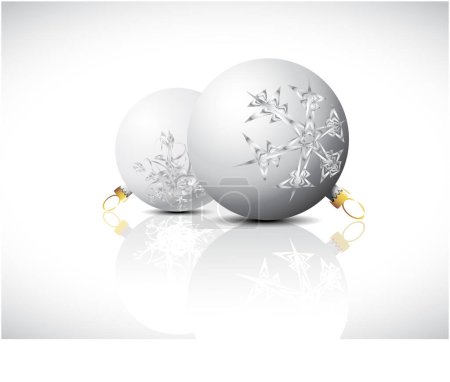 Téléchargez les illustrations : Illustration vectorielle des boules de Noël - en licence libre de droit