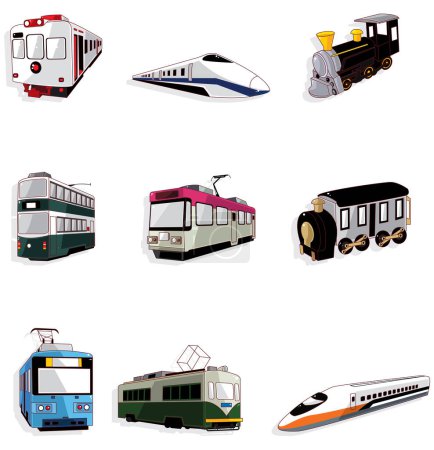 Illustration for Set of different transport - Royalty Free Image