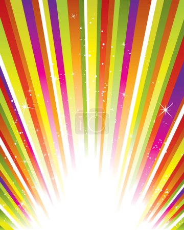 Illustration for Abstract rays and sunburst background - Royalty Free Image