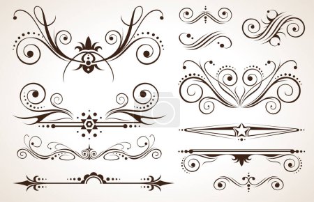 Ilustración de Elementos de diseño decorativo vectorial
. - Imagen libre de derechos
