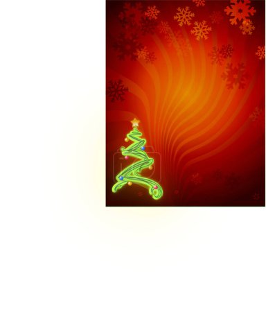 Ilustración de Árbol de Navidad con adornos - Imagen libre de derechos
