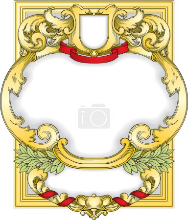 Ilustración de Vector barroco elementos decorativos - Imagen libre de derechos