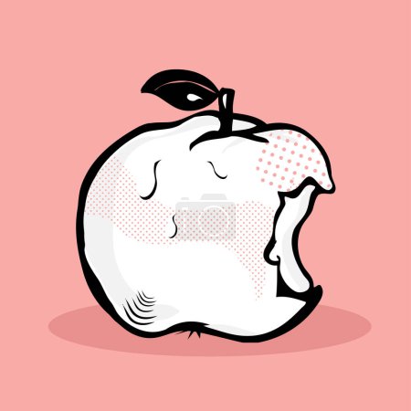 Illustration for Hand drawn apple vector illustration - Royalty Free Image