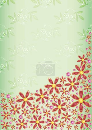 Illustration for Seamless floral vector illustration - Royalty Free Image