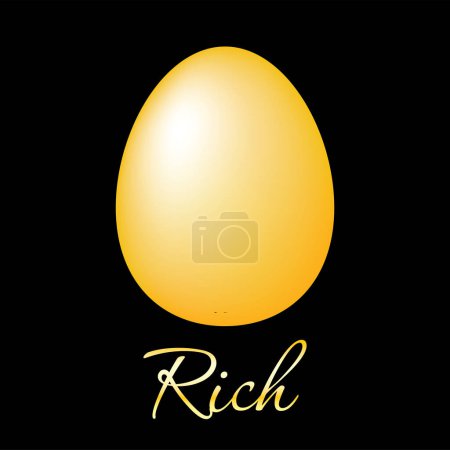Ilustración de Signo vectorial de huevos de oro con la inscripción - Imagen libre de derechos