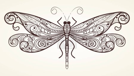 Illustration for Butterfly on white background - Royalty Free Image