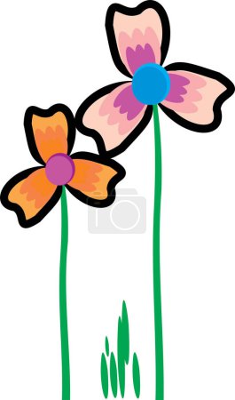 Illustration for Illustration of a flower - Royalty Free Image