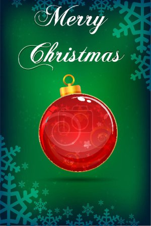 Téléchargez les illustrations : Illustration vectorielle de Joyeux Noël et Bonne Année Carte de voeux - en licence libre de droit